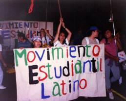 Protesta del Movimiento Estudiantil.