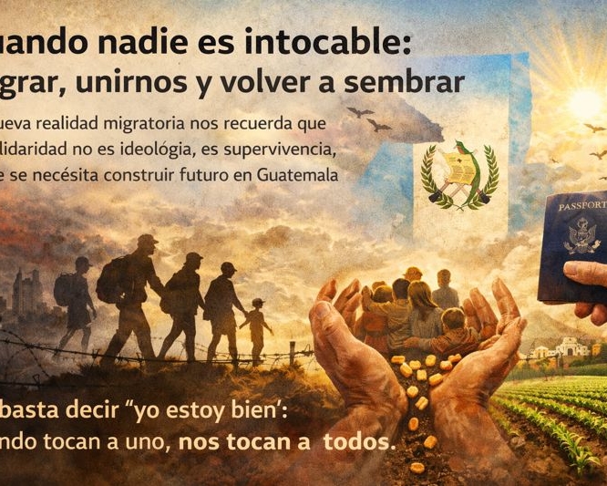 La nueva realidad migratoria nos recuerda que la solidaridad no es ideología, es supervivencia, y que se necesita construir futuro en Guatemala