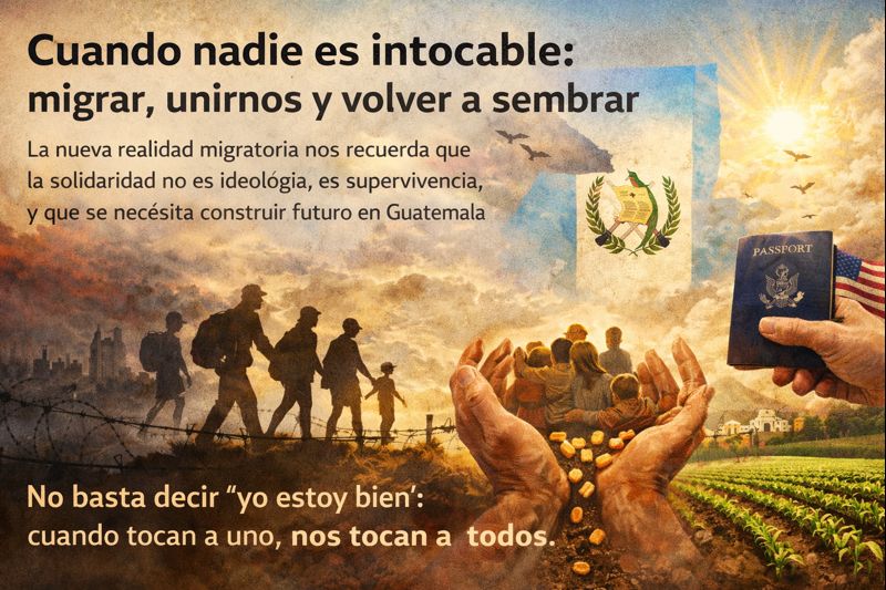 La nueva realidad migratoria nos recuerda que la solidaridad no es ideología, es supervivencia, y que se necesita construir futuro en Guatemala
